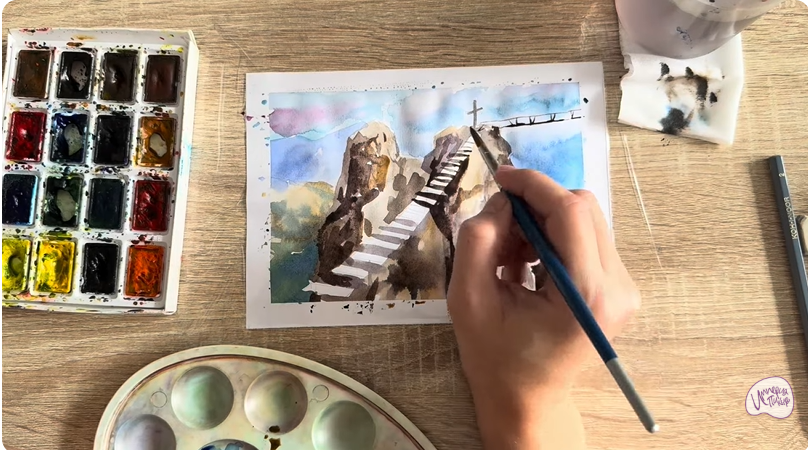 Рисуем Гора Ай-Петри