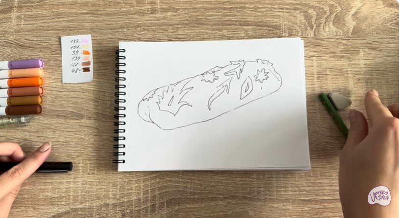 Рисуем Кулебяка