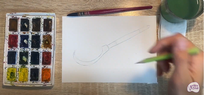 Рисуем Деревянная ложка