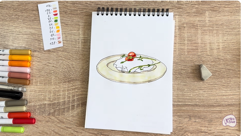 Рисуем Мясо по-французски