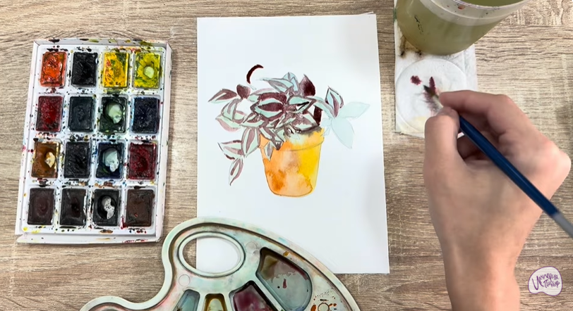 Рисуем Традесканция