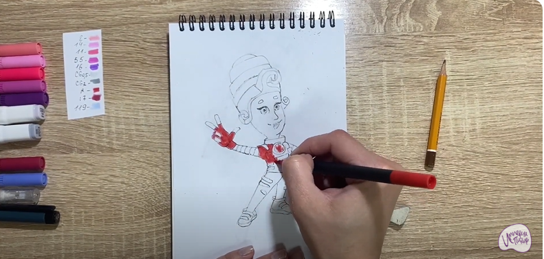 Рисуем Мася из "Фиксиков"
