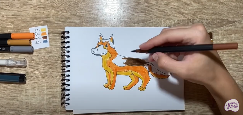 Рисуем Мультяшная овчарка