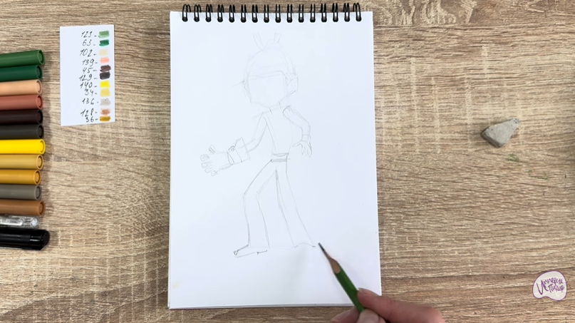 Рисуем Виктор из "герои Энвелла"