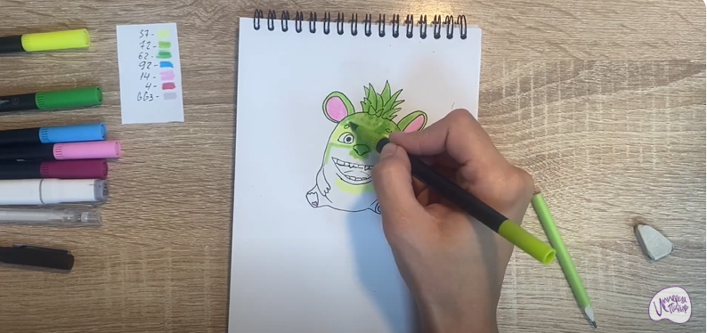Рисуем Пиля из "Монсики"