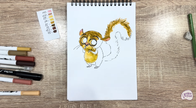 Рисуем Морт из "Мадагаскар"