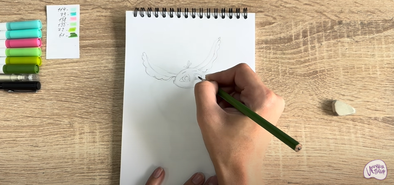 Рисуем Печалька из "Сказочный Патруль"