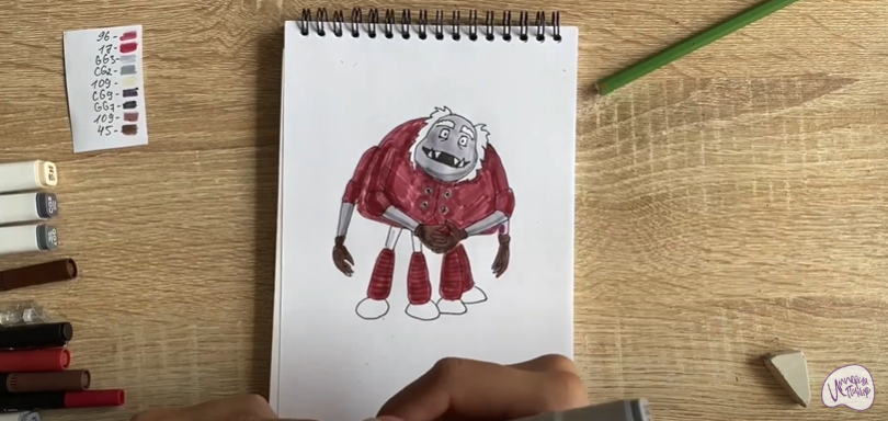 Рисуем Шнюк из "Лунтика"