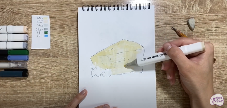 Рисуем Сыр с плесенью