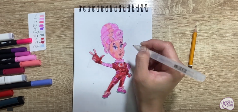 Рисуем Мася из "Фиксиков"