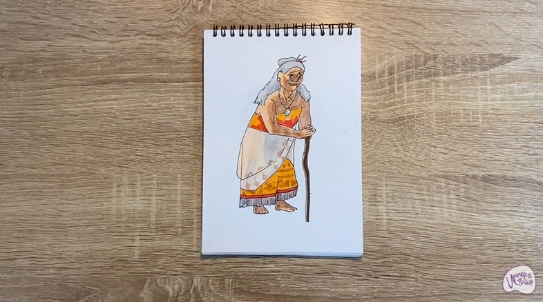 Рисуем Тала из "Моана"