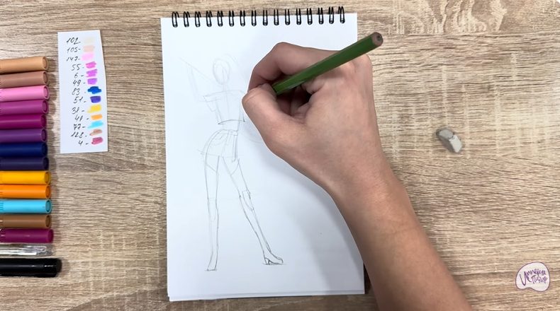 Рисуем Мира из "Кейпоп-охотницы на демонов"