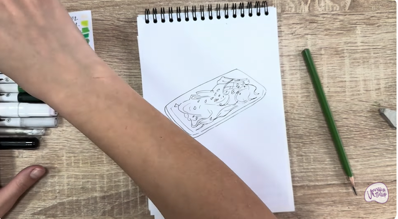 Рисуем Салат "чука"