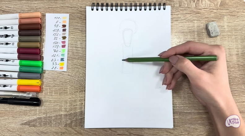 Рисуем Док Динозавров из «Доктор Динозавров»