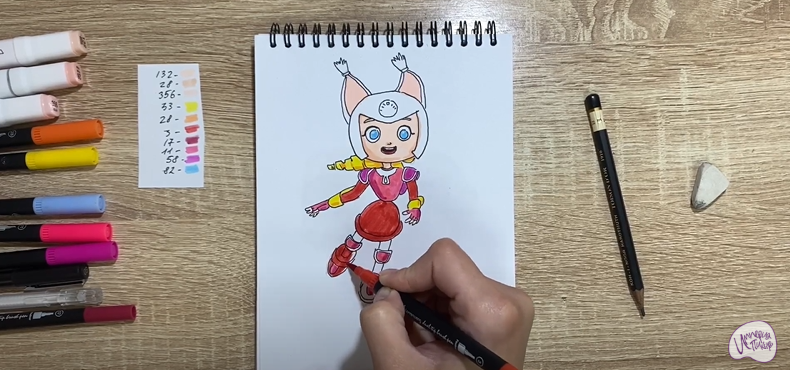 Рисуем Глория из "Геройчики"