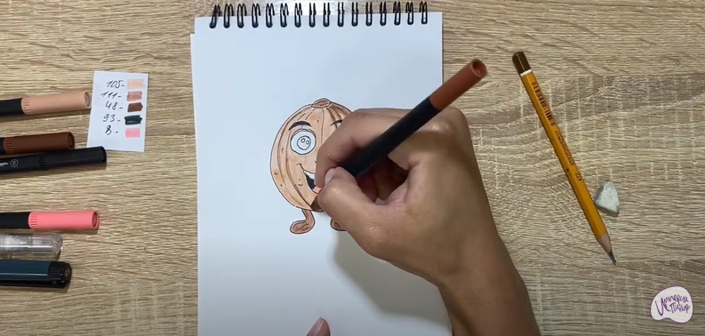 Рисуем Кавайный орех