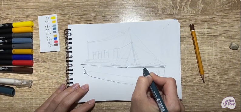 Рисуем Титаник