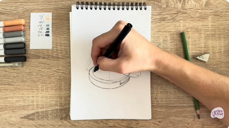 Рисуем Пудра для лица