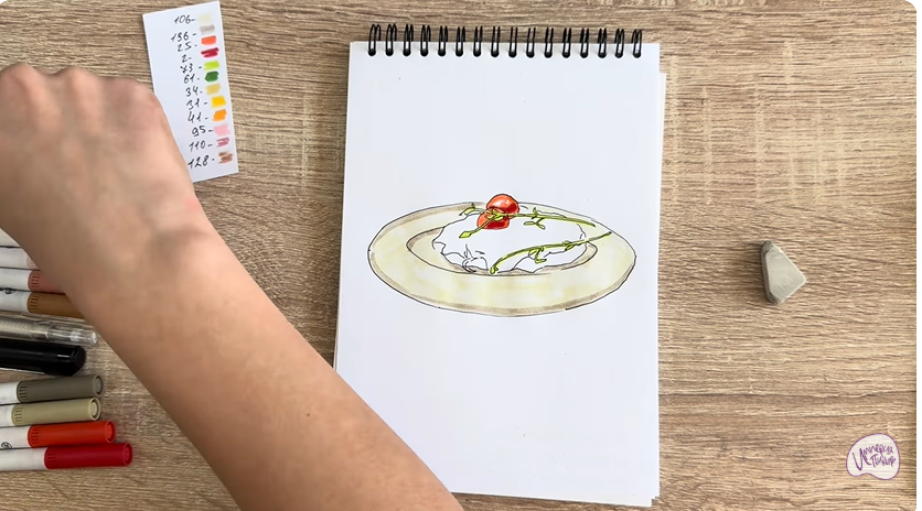 Рисуем Мясо по-французски