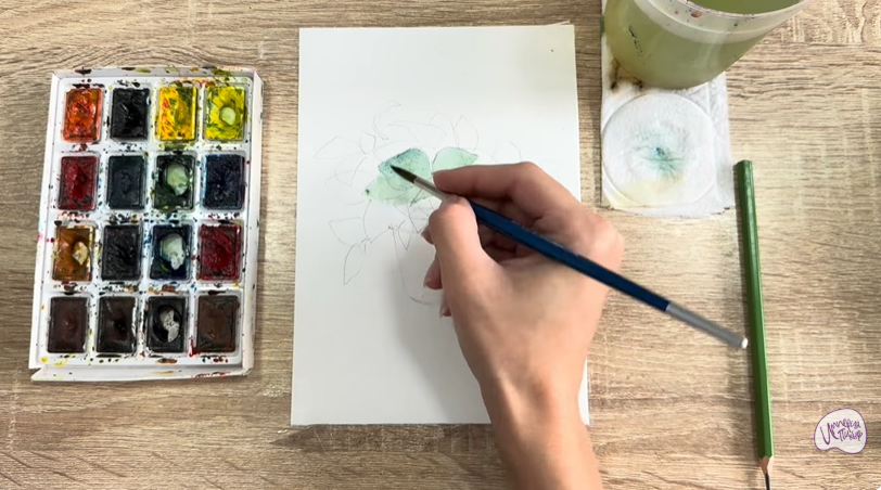 Рисуем Традесканция