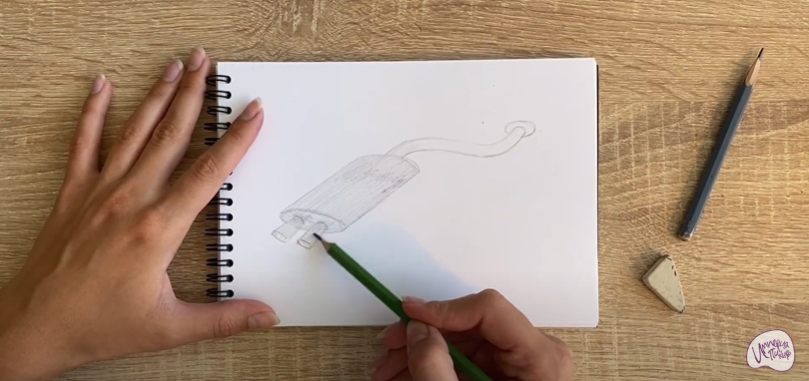 Рисуем Глушитель