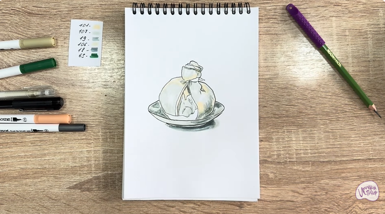 Рисуем Сыр Буратта