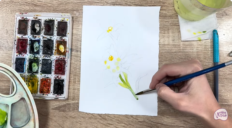 Рисуем Эдельвейс