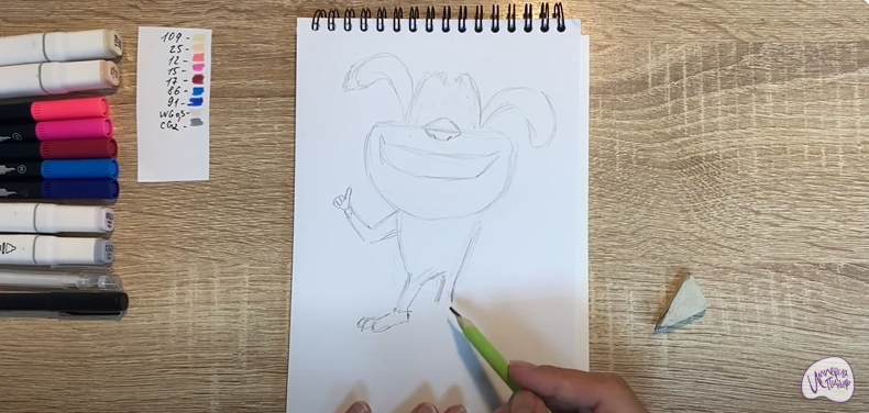 Рисуем Ози из "Финник"