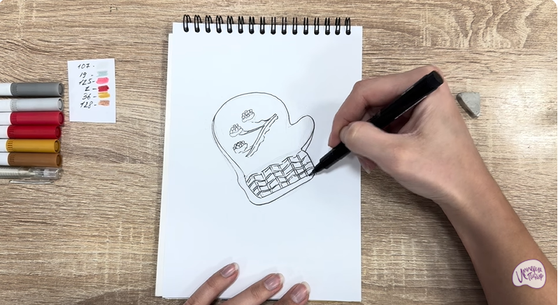 Рисуем Имбирный пряник