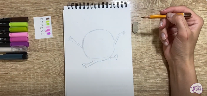 Рисуем Бублик из "Геройчики"
