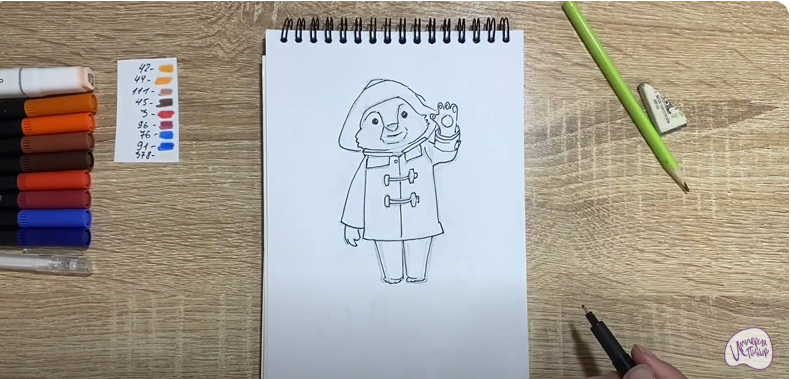 Рисуем Паддингтон