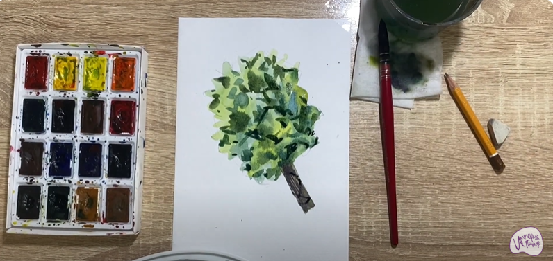 Рисуем Веник банный