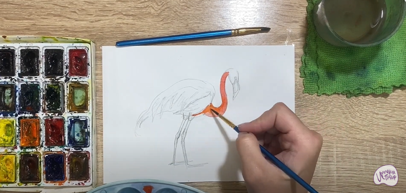 Рисуем Фламинго