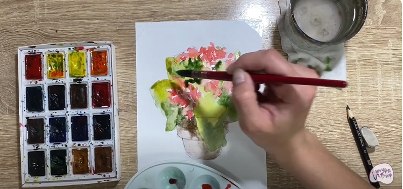 Рисуем Каланхоэ
