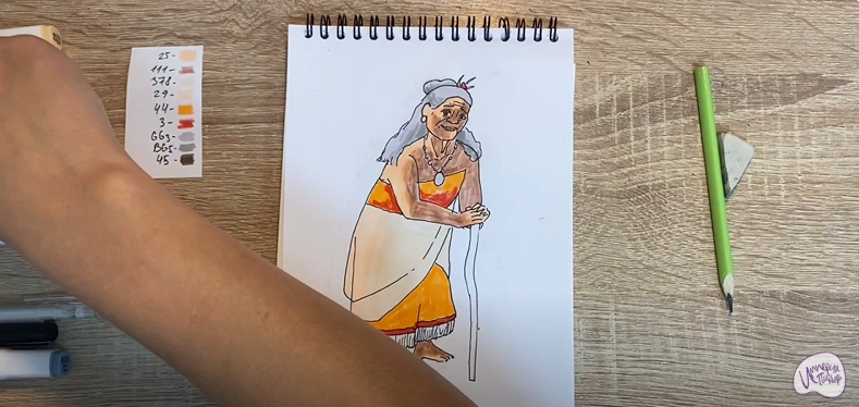Рисуем Тала из "Моана"