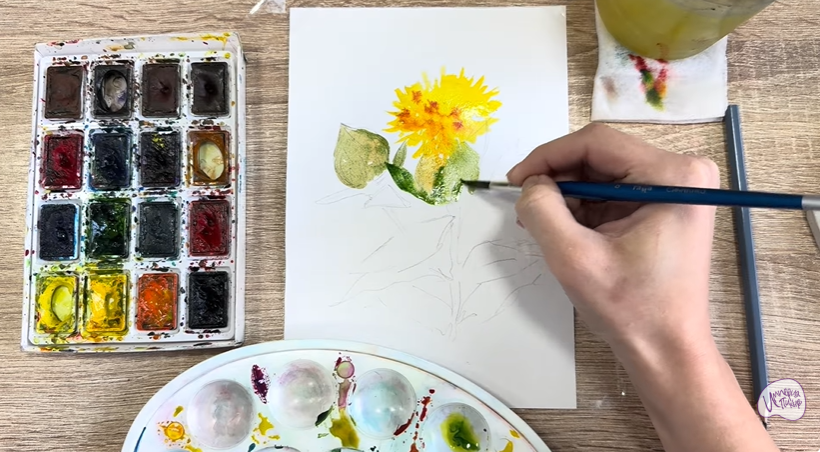 Рисуем Сафлор красильный