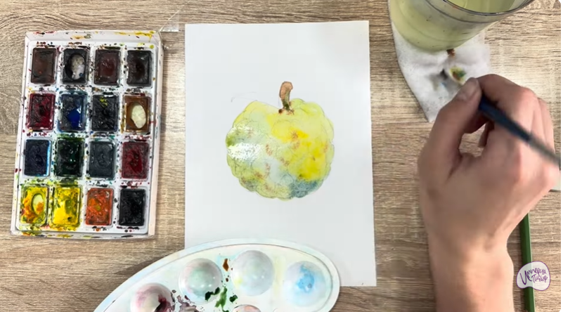 Рисуем Сахарное яблоко