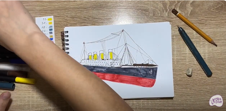 Рисуем Титаник