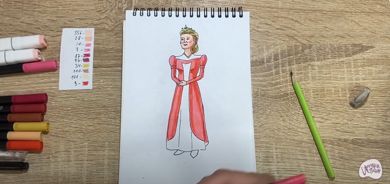 Рисуем Королева Лилиан из "Шрека"