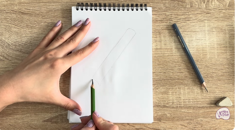 Рисуем Коклюшки для завивки