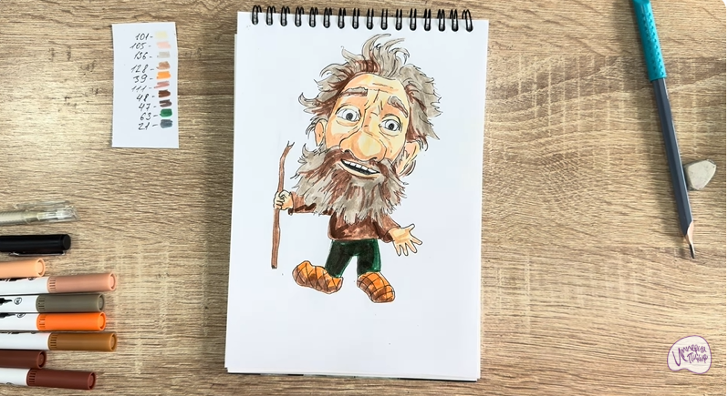 Рисуем Нафаня из фильма "Домовёнок Кузя"