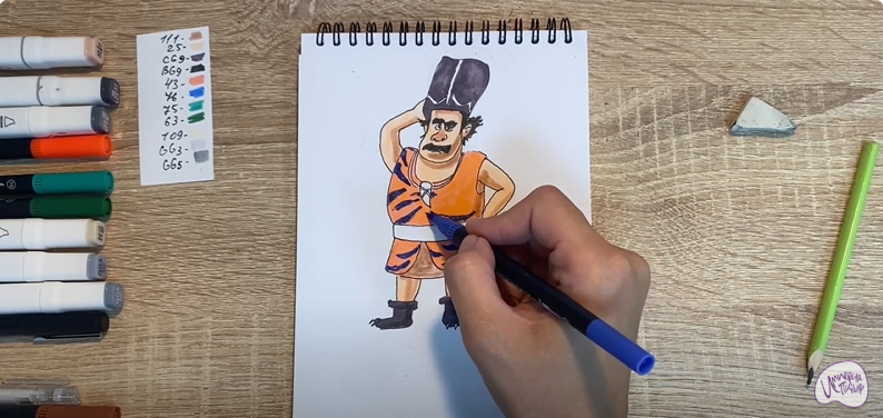 Рисуем Утёс из мультфильма "Маракуда"