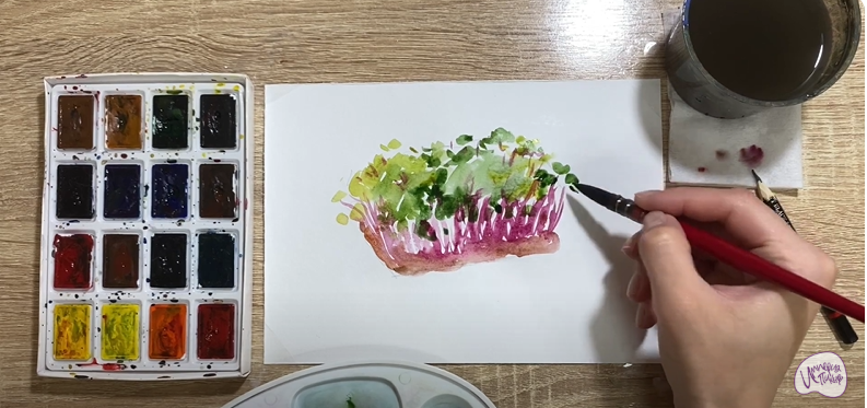 Рисуем Микрозелень