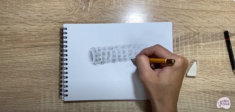 Рисуем Ролик массажный