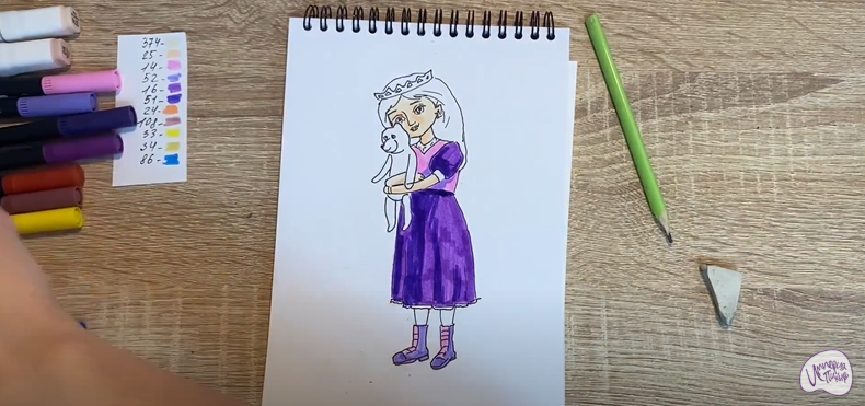 Рисуем Соня из "Царевны"