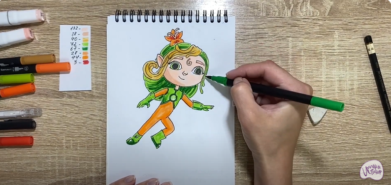 Рисуем Лия из "Команда Флоры"