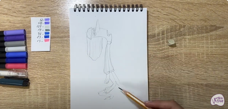 Рисуем Хандра из "Головоломки 2"