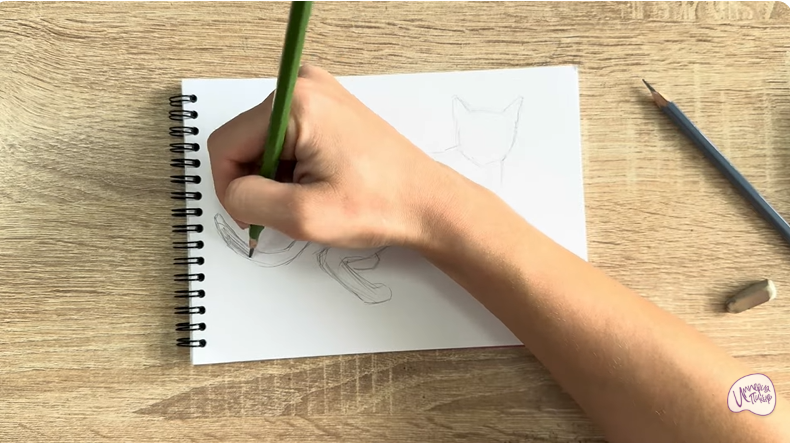 Рисуем Бомбейская кошка