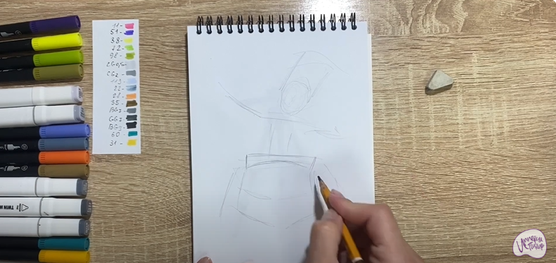 Рисуем Чак из Brawl Stars