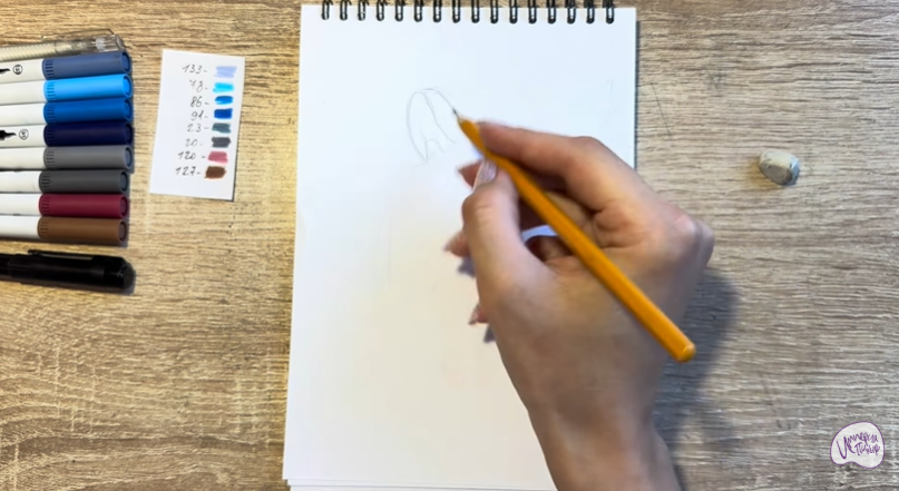 Рисуем Голубчик из "Рио" 